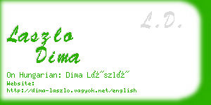 laszlo dima business card